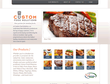 Tablet Screenshot of customfoodsolutions.com